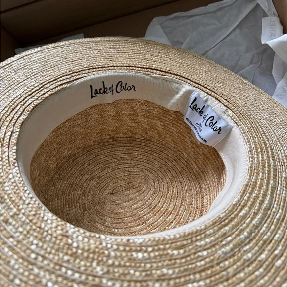 New Lack of Color The Spencer Boater Hat - Sizer S Ribbon Replaced - Picture 7 of 7